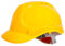 Tradineur - Casco de protección con correa ajustable, EN397, cabeza 53 a 62 cm, transpirable, seguridad, obra, construcción, color aleatorio