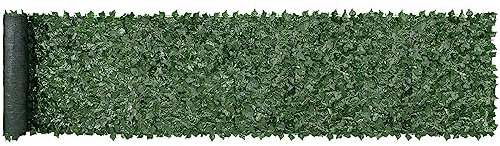 VEVOR Haie Artificielle 99x502 cm Brise Vue Clôture de Lierre Artificiel Intimité Support en Tissu Maillé et Joint Renforcé Déco Fausses Feuilles pour Jardin, Extérieur, Cour, Balcon, Terrasse, Patio