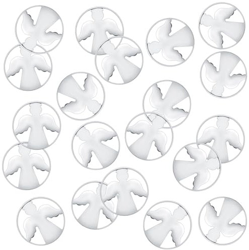 Otuuz 20 Jetons de Panier d'Achat en Acier Inoxydable Solutionneur de Panier d'Achat Ange Gardien Jetons de Magasinage Portables pour Homme Femme Chariots de Supermarché Achats Centre Commercial