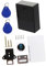 unsichtbarer Sensorverschluss Vorhängeschloss Schrankschloss mit Kindersicherung elektrisches Schrankschloss Schubladenschloss RFID elektronisches Schrankschloss ABS-Material Black Angoily