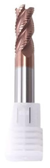 Fresa de desbaste de 4 flautas, HRC55 D4-D12, fresa de punta cuadrada de carburo de tungsteno, herramientas de fresado CNC(D12x100L)
