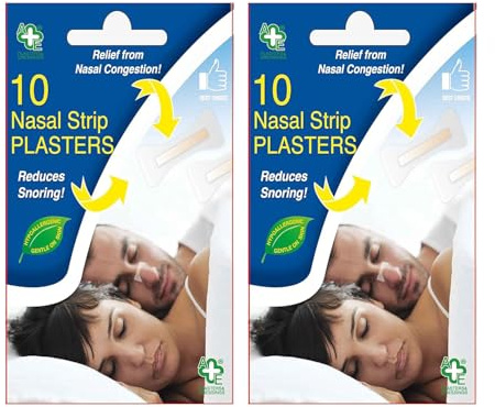2X 10 A&E Nasal Strips Snoring Breath Sleep Plaster Stop Congestion Relief Sports Aid – Bundled by Smart Cutie