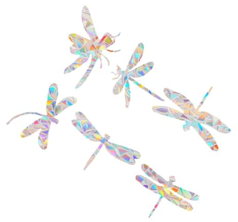 MAGICLULU 6piezas Pegatinas Decorativas Para Ventana Protección Para Aves Fácil De Instalar