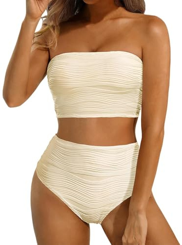Maillots De Bain Deux Pièces Femme Maillot Shorty Transbronzant Noir Bandeau Taille e Bronzant Grande Bikini Sexy Bustier Tanga s Maillot'de String