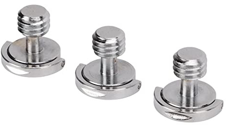 KIMISS Set di Viti della Fotocamera a Filo 3/8 Pollici - Viti di Montaggio della Piastra di Rilascio Rapido per Treppiedi e Supporti di Illuminazione - Ideale per Ingranaggi e Attrezzature
