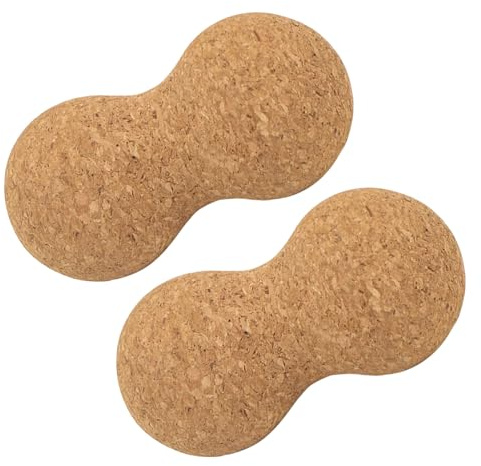 POPETPOP 2pièces Massage Liège pour Tissus Profonds Outil de Récupération Musculaire Portable Balles de Massage pour Yoga Relaxation du Dos Nuque
