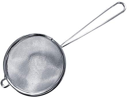 Cuisinox Fine Mesh Strainer, Stainless Steel with Handle, 3 x 8