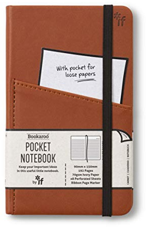 IF Bookaroo Carnet de poche Marron Format A6