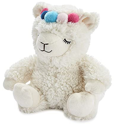 Warmies Beheizbares Plüschtier, Lama-Creme