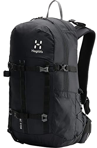 Haglöfs Bäck 28 Schwarz - Leichter Schlichter Wanderrucksack, 28l, Größe 28l - Farbe True Black