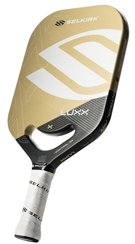 Selkirk Sport Selkirk LUXX Control Pickleball Paddle | Florek Carbon Fiber Pickleball Paddle with a Polypropylene X7 Core | The Pickle Ball Paddle Designed for Ultimate Power & Control | S2 Gold