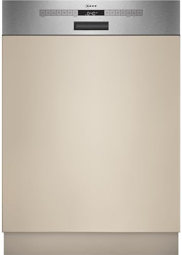 NEFF S145EVS04E, N 50, Smarter Geschirrspüler Teillintegriert, 60 cm, Besteckschublade, Flex II Korbsystem, Favoriten Programm, starke Reinigungsleistung, Open Dry automatische Türöffnung, Edelstahl