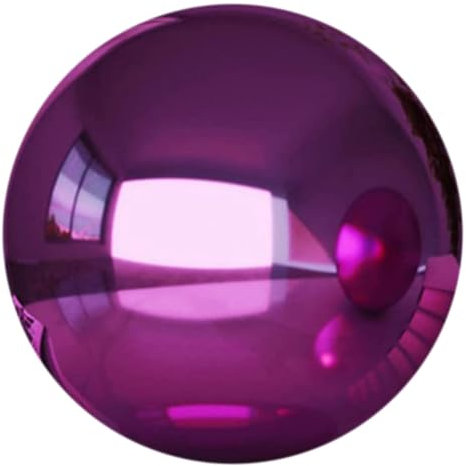 UPKOCH Spiegelreflexkugel Gartenreflexionskugel Gartendeko Spiegelkugeln Gartenkugeln Gartenornamente Dekorationen Für Formschnitt Im Freien Silber Edelstahl Lila