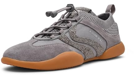Steve Madden Women's Reboot Sneaker, Grey Rhinestone, 9