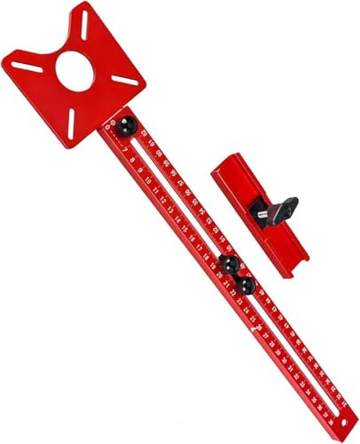 4 in 1 Router Milling Groove Bracket Metric MM Router Circle Cutting Jig Aluminium Alloy Router Table Insert Plate for Woodworking Adjustable Multifunctional Router Jig for Flip Board