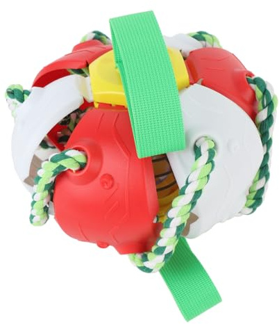 YIZISECCE Juguete para Perros de Bola de platillo Volador, Juegos al Aire Libre, Resistente al Desgaste, Resistente al Agua, una Bola de Disco para Perros interactiva, un (Rojo)