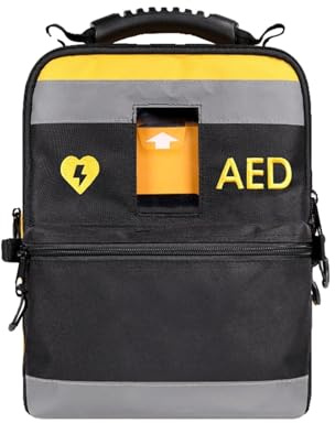 Pochette for défibrillateur, sac de rangement portable for défibrillateur automatique externe (DAE), sac de premiers secours, sac médical avec bretelles réglables et bandes réfléchissantes