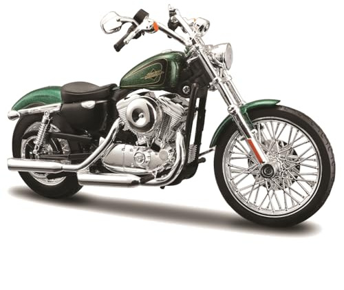 Maisto 32335GRN 2013 Harley Davidson XL 1200V Seventy Two Green Motorcycle Model 1/12