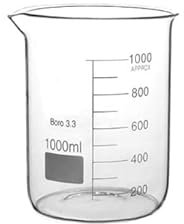 Rocwing Verre doseur en verre borosilicate 3.3 (1000 ml, 1 dans un paquet)