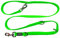 ASCO Hundeleine mit Ruckdämpfer, robuste Trainingsleine verstellbar in 4 Längen, Premium Führleine auch für große Hunde, 100-200 cm in Neonfarben AC10L (Grün)