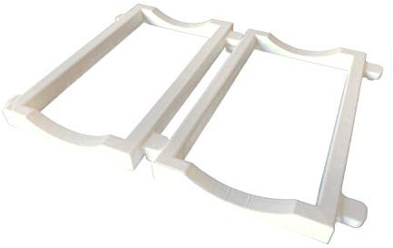 eXODA Lot de 2 Porte-Bouteilles universels pour réfrigérateur pour canettes de vin et de bière (Blanc)