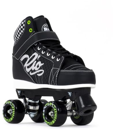 Rio Roller Mayhem II Rollschuhe für Erwachsene, Unisex, Schwarz, Größe 40 1/2