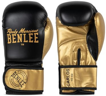 BENLEE Boxhandschuhe aus Kunstleder Carlos 12 oz, Black/Gold