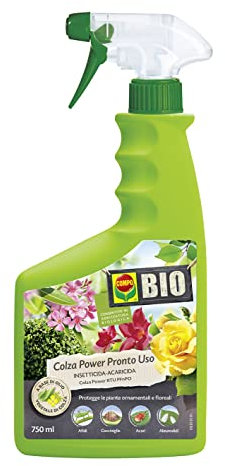 COMPO BIO Colza Power Pronto Uso PFnPO, Insetticida-Acaricida, Protezione di Piante Ornamentali e Floreali, 750 ml