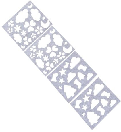 KONTONTY 4piezas Moldes De Felting De Lana Para Plantillas De Aplicación De Apliqué Encantadores Para Manualidades De