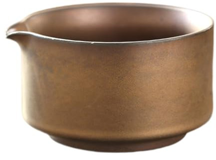 JISADER Cuenco de cerámica para Matcha Chawan hecho a mano, taza de té japonesa, cuenco de té de tradicional, cuenco para mezclar Matcha para, Bronce