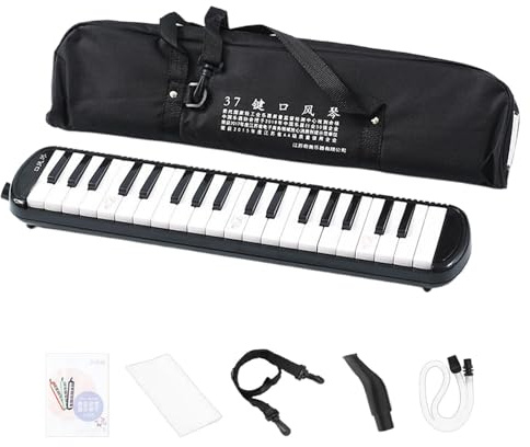 Melodica Instrument für Kinder, Blasinstrument, Lufttastatur, Klavier, 32 Tasten, Harmonium-Instrument mit Tragetasche für Anfänger und Profis
