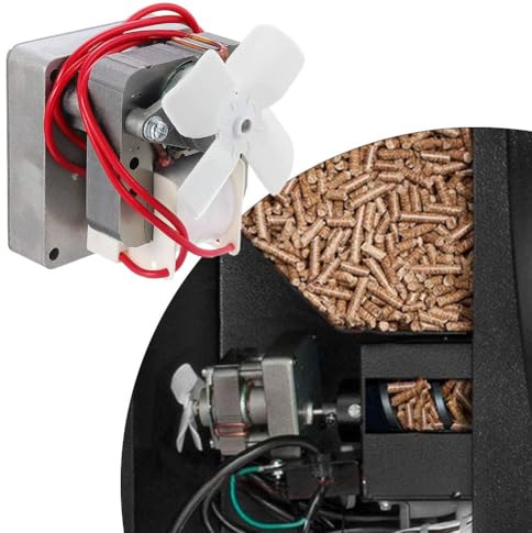 UTTASU Skruvmotor för Traeger, Pit Boss och Camp Chef träpellets grillar 220 V 60 Hz 1,5-2,5 RPM ersättningsgrill skruvdrift för flera modeller