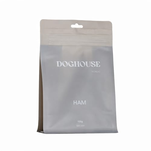 Hundgodis i tunna stripes, 100g, Lufttorkat Kött 76,2% Protein, Utan Konserveringsmedel, För Alla Hundåldrar, Energigivande Mellanmål (Fläskkött)