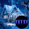 Monzana Catena Luminosa LED Stalattiti di Ghiaccio Blu Interno Esterno 80 Stalattiti 13m Ghirlanda Luci