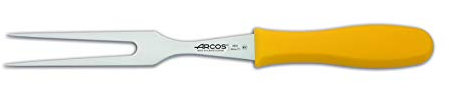 Arcos 2900-serie - låda 6 st gaffel dike - 180 mm nitrum rostfritt stålblad - gulfärgat polypropylen injicerat handtag (6 st)