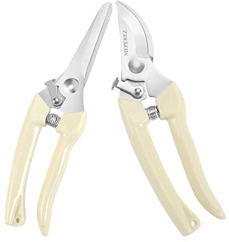 Ciseaux de jardin de qualité supérieure, ciseaux d'élagage Meperez, outils de jardinage, sécateurs pour fleurs, buissons, roses et arbres fruitiers, utilisation pour fleuriste, cour et verger