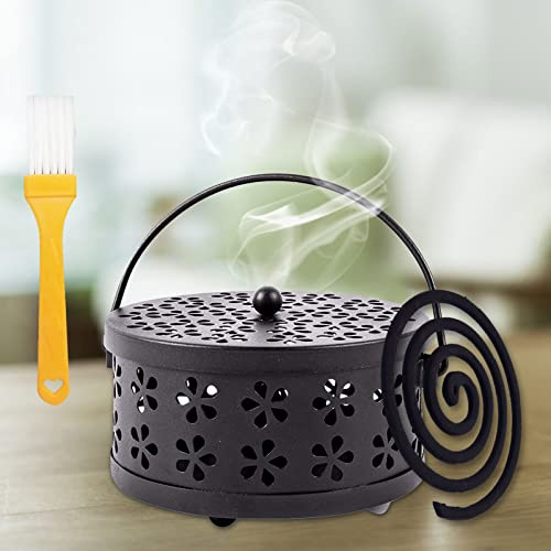 Supporto per bastoncini di incenso, bastoncini di incenso, anti-zanzare, porta bobine di incenso, bastoncini di incenso, supporto per bobine, bastoncini di incenso, in metallo per camera da letto,