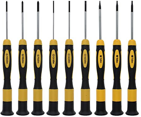 NOREX Juego de destornilladores de precisión magnéticos | Ranura Cruz Torx Mini Destornilladores Set | Juego de destornilladores pequeños para mecánicos de precisión