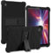 ATOOZ for Lenovo Tab M8 4th Gen Case for Kids (TB300FU/TB300XU),Lenovo Tab M8 Tablet Case 8.0 inch 2022 2023 Shockproof Silicone with PC Bracket (Black)