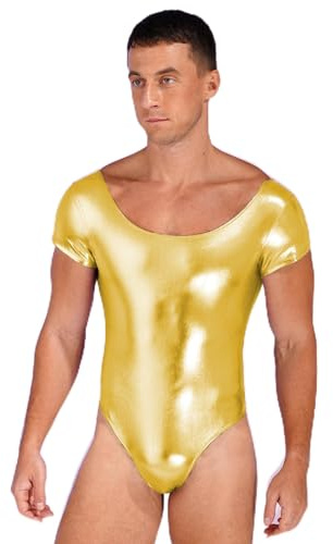 Aiihoo Kortärmad bodysuit för män, formkläder, body, en del, undertröja, gymnastikbody, sportbody, fitness, tröja