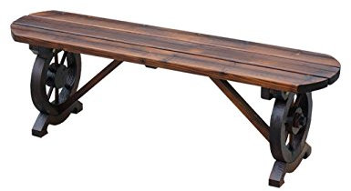 SWEGN Étagère à fleurs, balcon en bois massif étagère à fleurs salon intérieur banc simple support à fleurs anti-corrosion boisé bancs extérieurs, 140 * 38 cm Huajia (taille : 120 * 38 cm)