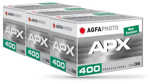 AgfaPhoto APX 400-36 Dreier Pack Schwarz/Weiß Bilderfilm