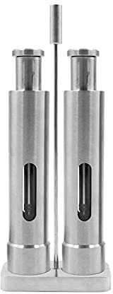 Moulins à poivre Moulin à poivre - Ensemble de moulins à sel et à poivre Mini moulin à pousser avec support, sont rechargeables (inoxydable) Moulin à sel et à poivre