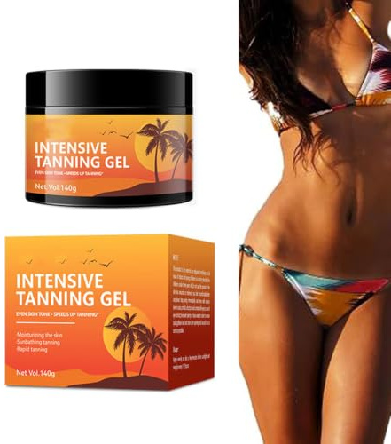140 g Tanning Gel solbränna droppar solbränna droppar intensiv solbränning kräm, ger en naturlig och jämn solbränna, självbrun för kropp och ansikte