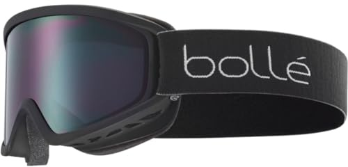 Bollé - FREEZE, occhiali da sci neri opachi, vermiglione Grigio Cat 3, occhiali protettivi per la neve, Adulto Unisex,M