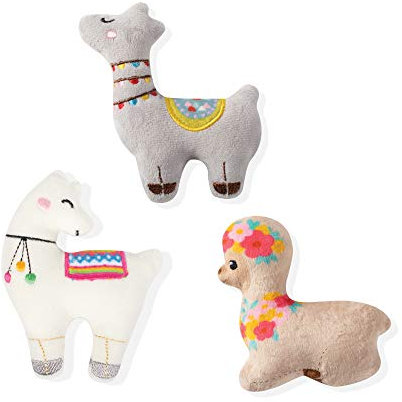 Fringe Studio Pet Toy, Small Dog Toy Set, Llama Love, 3 Pieces (289409)
