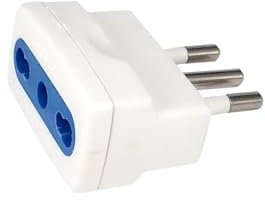 Adattatore Elettrico Bivalente Spina 10A con Presa Bipasso 10A/16A, Compatto e Leggero, Ideale per Casa, Ufficio e Viaggi