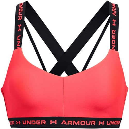 Under Armour Crossback Low Sport-BH Damen rot, S Damen
