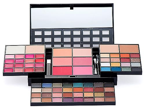 Joyeee Kit per Trucco Completo, Cosmetico Valigetta per Principianti con Ombretti Correttore Rossetto Lucidalabbra Fard ecc, Sorpresa Regalo Tavolozza di Trucchi per donne l'uso quotidiano e viaggio#8