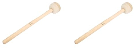 Maillet de Grosse Caisse 2 Pièces, Bâton de Tambour avec Tête en Feutre de Laine, Accessoire D'instrument de Percussion pour Grosse Caisse
